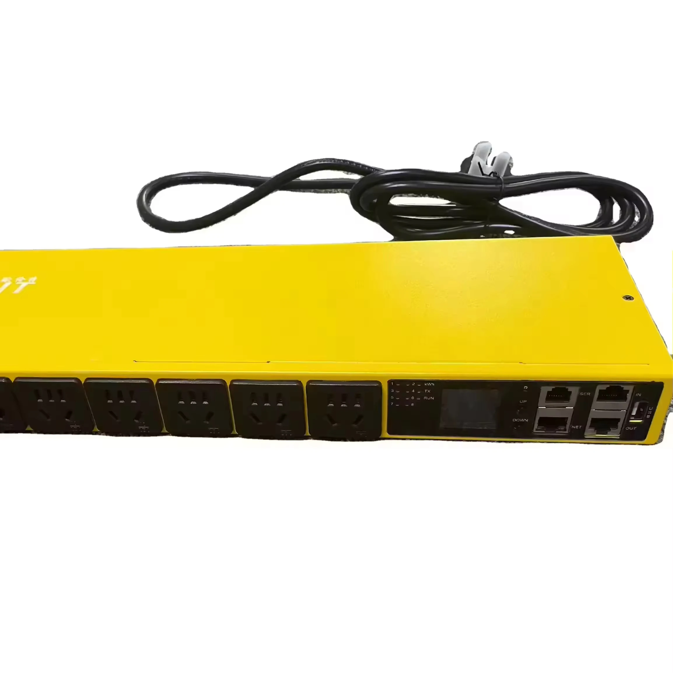 230V 7KW 8 Way Clever PDU 32A Intelligent Universal Socket Rack For 42U Network Server Made Metal Aluminum Alloy Power