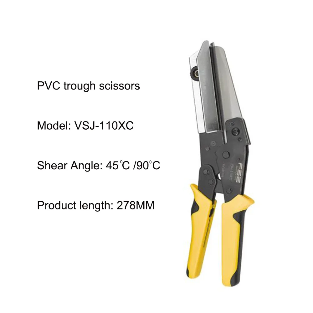 VSJ-110XC pliers PVC wire slot cutting tool Angle: 45/90 degrees Product length 280MM