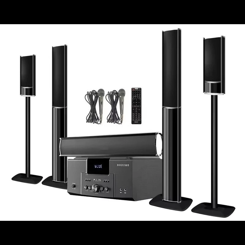 Heimkino-Lautsprechersystem 5.1 Audio-Verstärker Bluetooth-Lautsprecher Surround-Heimkinosystem Set