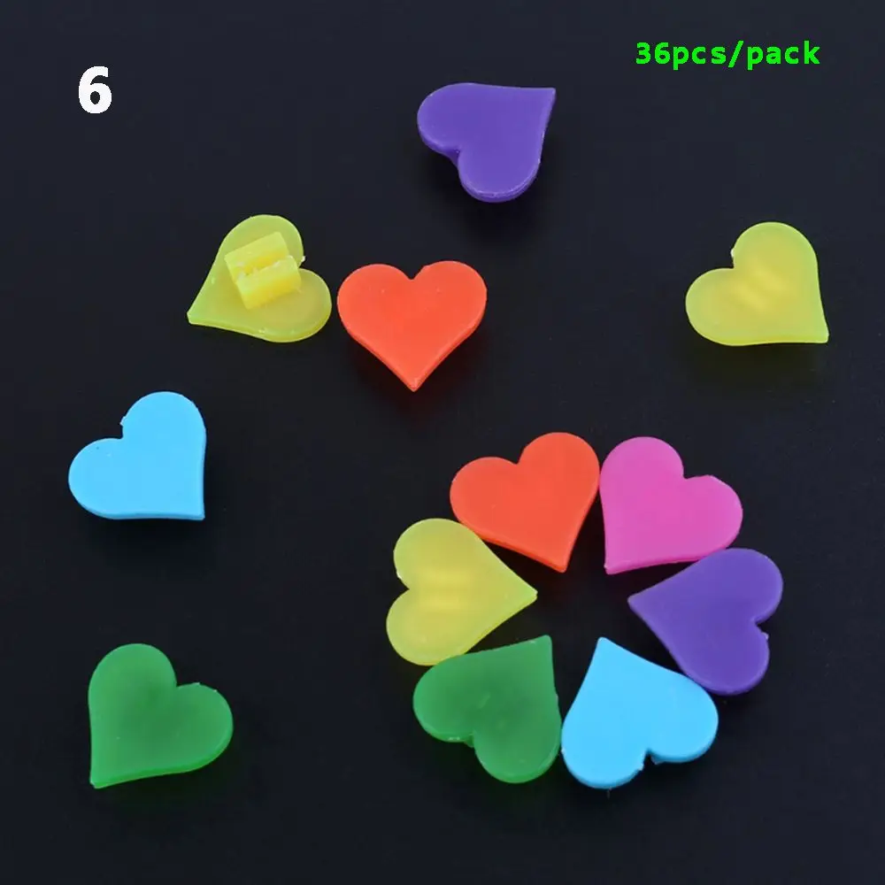 

Children 36Pcs Plastic Round Cycling Multi-color Clip Stars Decoration Spoke Beads Bike Accessories Bead