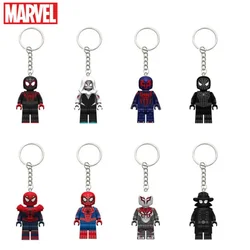Marvel Spiderman Spider Gwen Cartoon Animation Keychain Children's School bag pendant car accessories holiday gift wholesale new