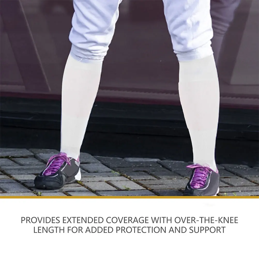 

Socks Sports Socks Running Fencing Skiing Cycling Thickened Non Slip Sole White XS Knee High Protection Comfort