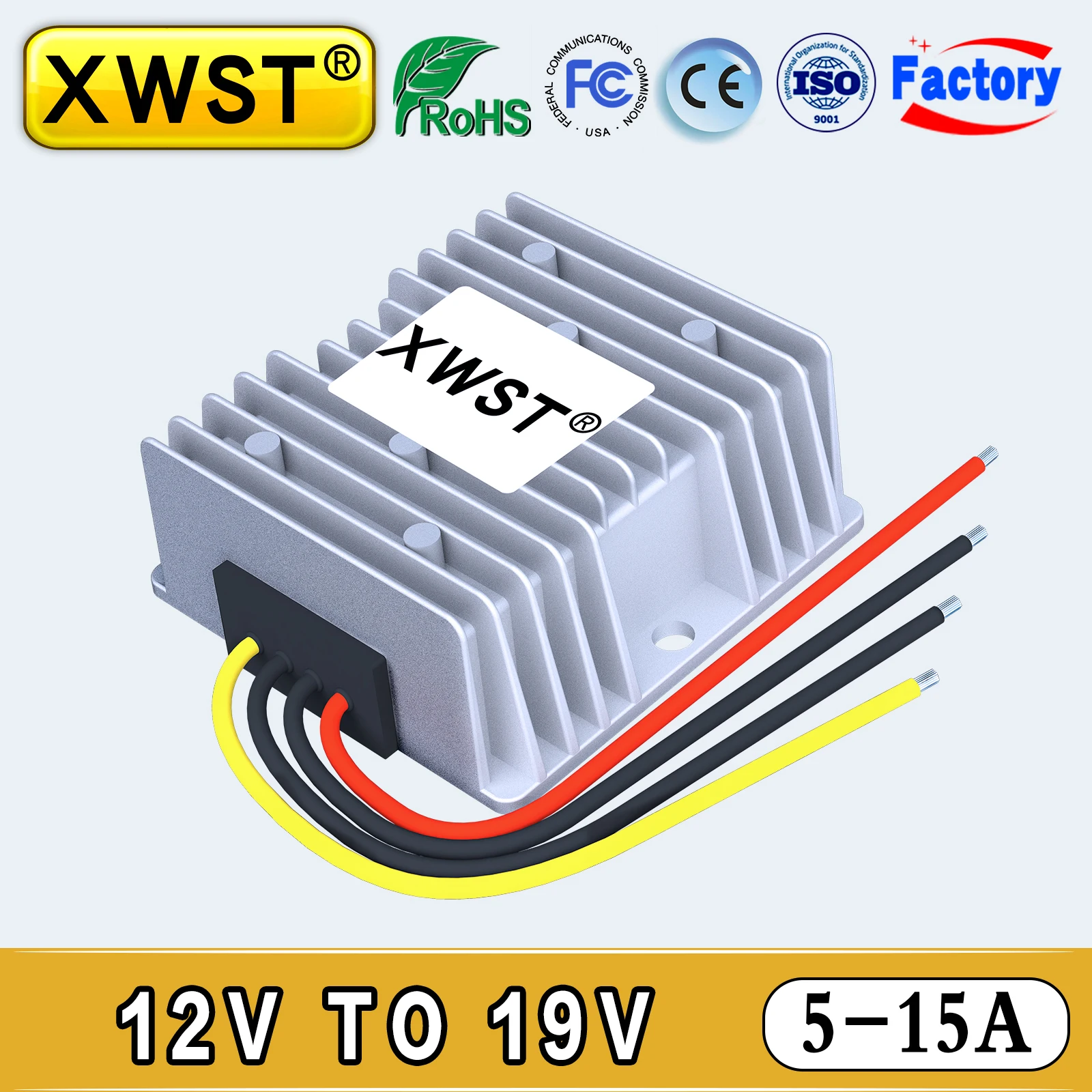 

XWST DC DC Converter 12V to 19V Boost Power Supply Inverter 5A 8A 10A 15A Voltage Regulator 19V Transformer Module for LED Car