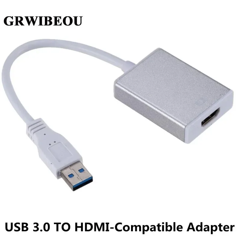 

USB 3.0 To HDMI-Compatible Converter HD 1080P USB TO HD for Win7/8/10 Multi Display Adapter for PC Laptop Projector HDTV LCD