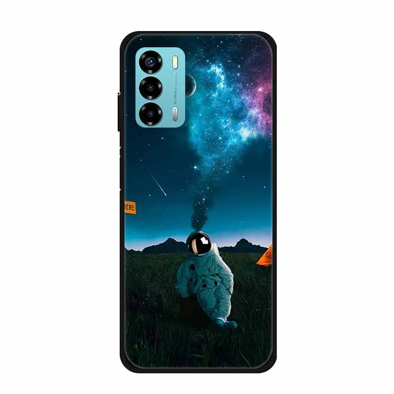 For ZTE Blade V40 Vita Case Astronaut Silicone TPU Soft Back Cover Phone Case For ZTE Blade V40 Vita V 40 Spaceman Gift Funda