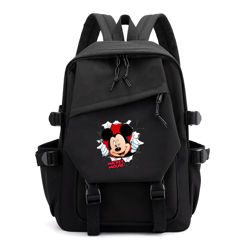 

MINISO Mickey Minnie Mouse Girls Backpacks Teenager Student Backpack Women Rucksack School Bags Travel Bag Mochila