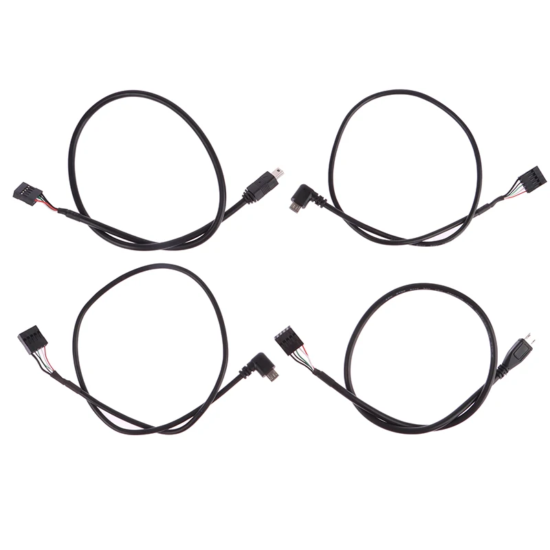 PC Computer Motherboard 9P To Micro USB To 2.54mm 5Pin USB To Micro USB Data Cord Aluminum foil + woven Mesh Cable