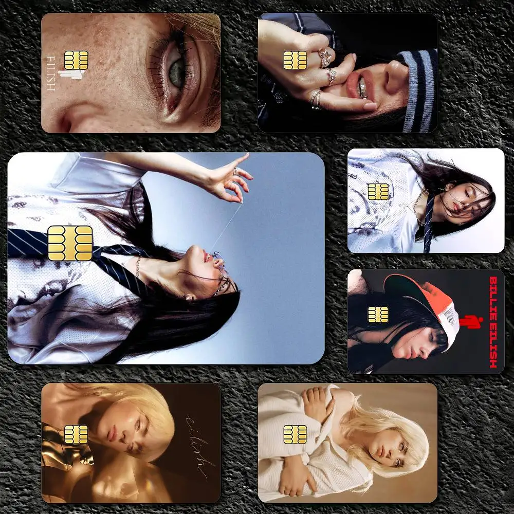 

B-Billie E-Eilish Sticker Decoration Creative Bank Card Bus Metro Waterproof Sticker
