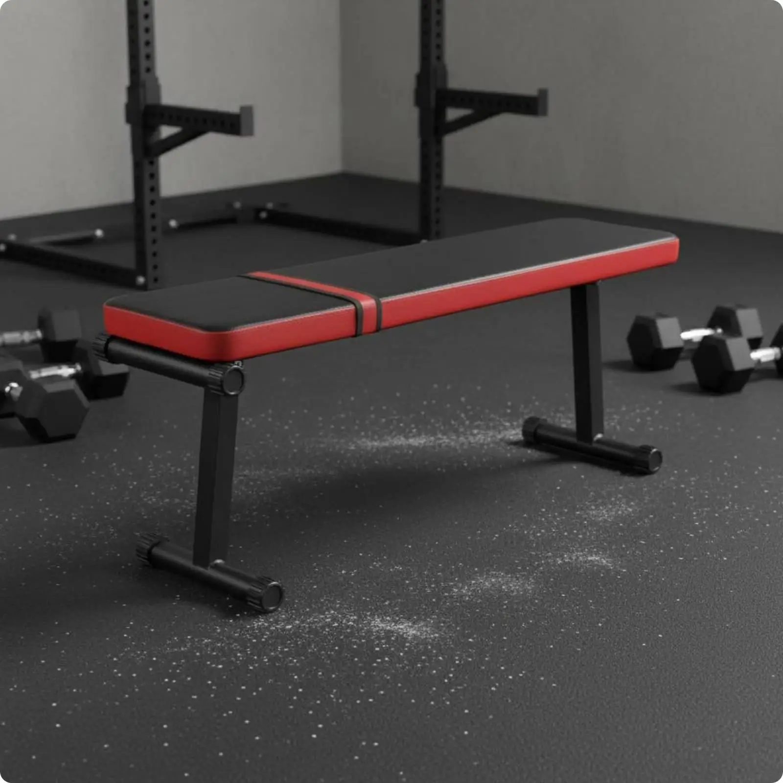 Foldable Dumbbell Bench Multi Function Adjustable Bench Widened Seat Fitness Equipment for Beginners, Home Gym