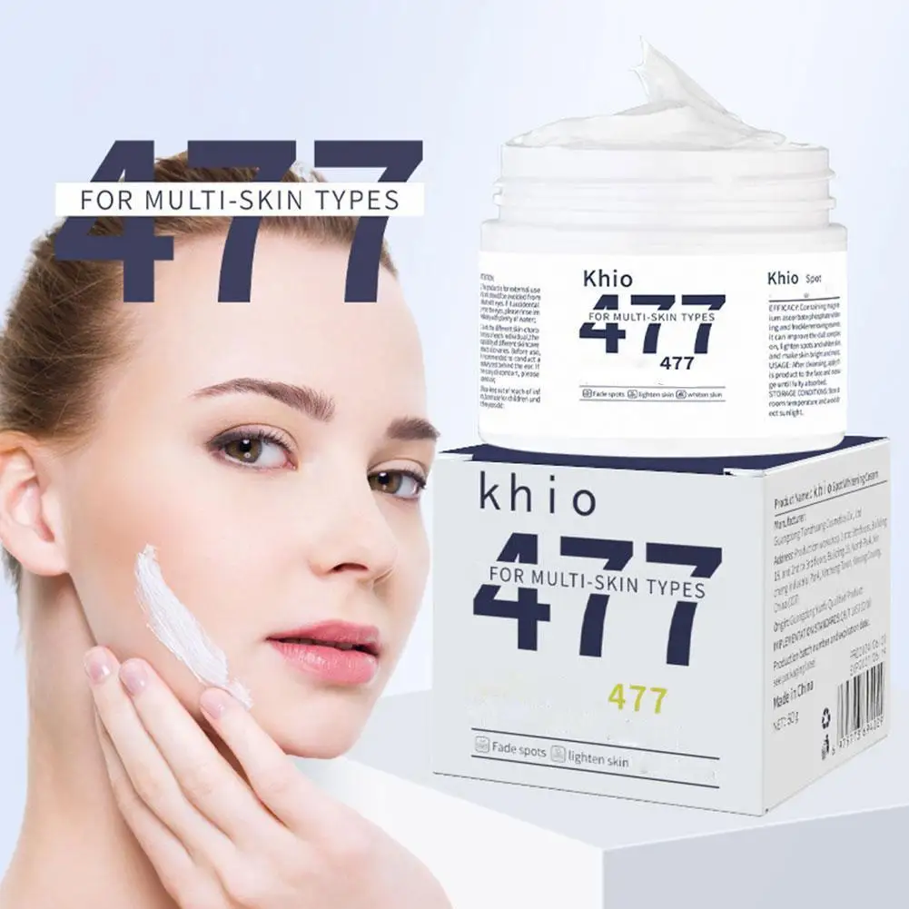 477 Skin Genesis Spot Whitening Gream sbiadisce Spot leviga e illumina il correttore del tono dulness allevia idrata la maschera della pelle