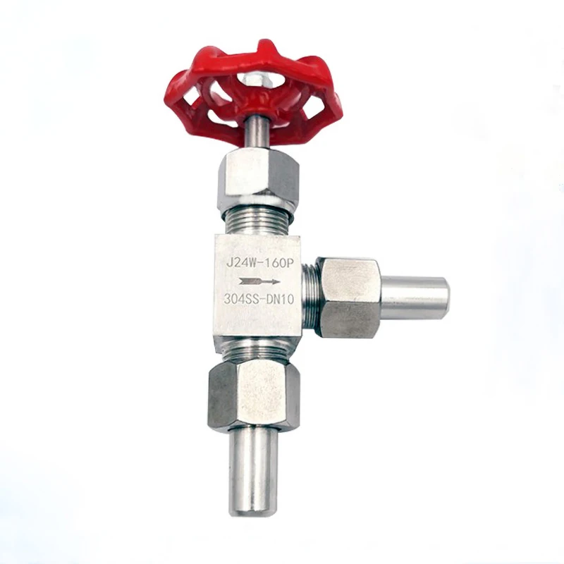 304 Stainless Steel Angle Needle Valve J24W-160P Welded Needle Valves High Pressure Globe Valve