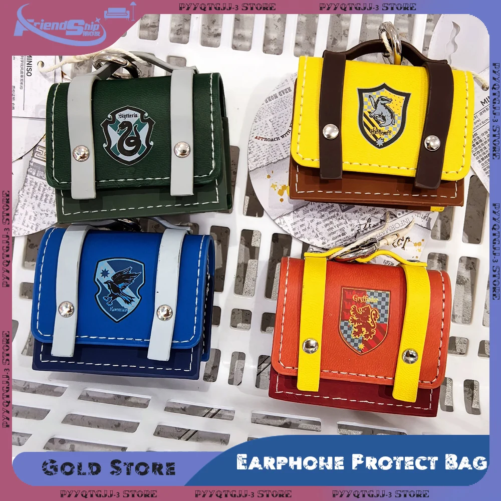 سلسلة هاري بوتر من حقائب حماية سماعات الرأس على طراز Preppy حقيبة حماية صغيرة لسماعات الأذن المحمولة وحماية سماعات الأذن