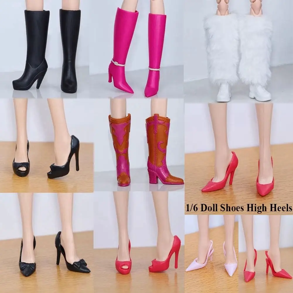 Fashion 1/6 Doll Shoes High Heels Doll Boots 30cm Doll Long Knees Boots Doll Sandals Doll Casual Shoes DIY Doll Accessories