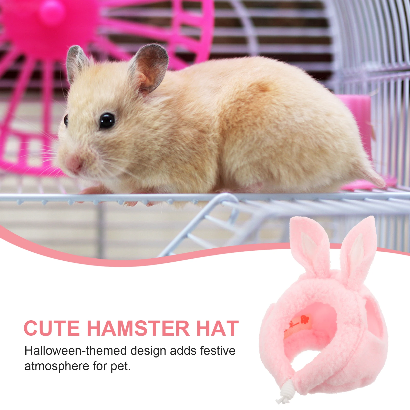 

s Animal Hat Cute Bunny Hamster Cap Style Mini Headgear S Hamster Cap Halloween Costume Pet Accessories Dog Hat