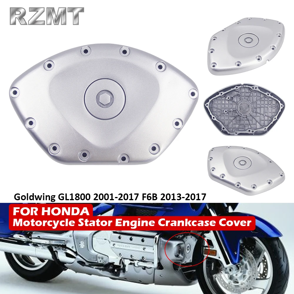 

Motorcycle Aluminum Crankcase Engine Stator Cover Fit For Honda Goldwing GL1800 2001-2017 F6B 2013-2017 XF-2652-E