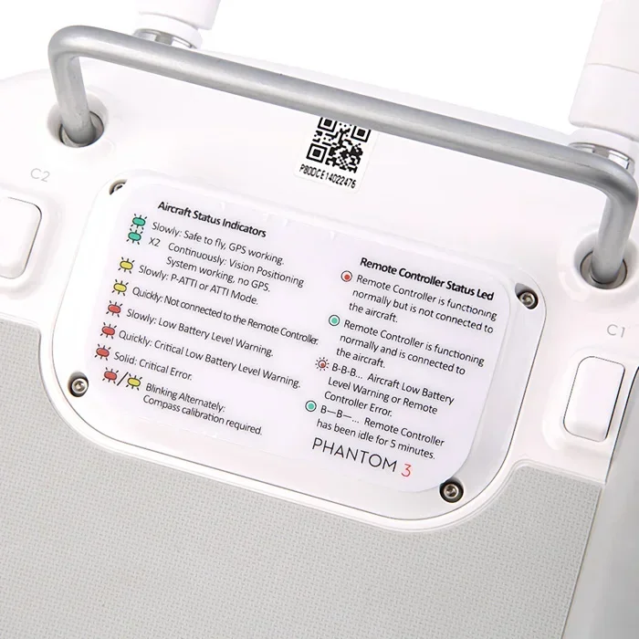 Spare English Status Indicator LED Decal Sticker Suit for DJI  Phantom 3 Remote Controller radio system