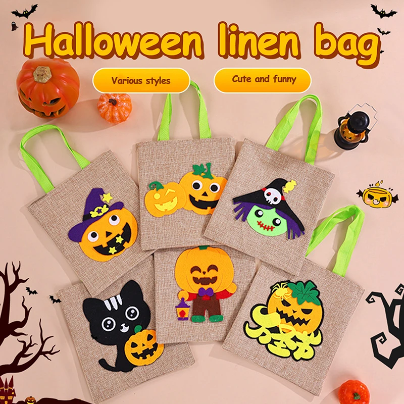 Kreatywna torba na Halloween opakowanie na cukierki torba do przechowywania dzieci torba na cukierki kreskówka śliczna torba z dyni rekwizyty prezenty na Halloween