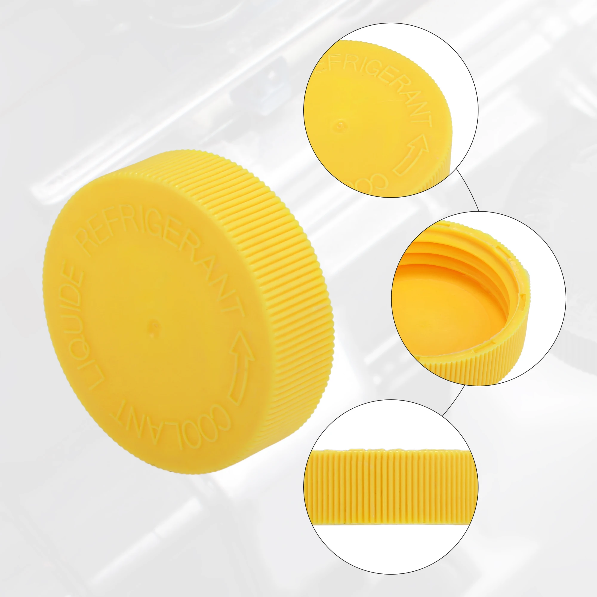 X Autohaux Radiator Coolant Reservoir Overflow Tank Cap for Nissan Juke - Pack of 2 Yellow