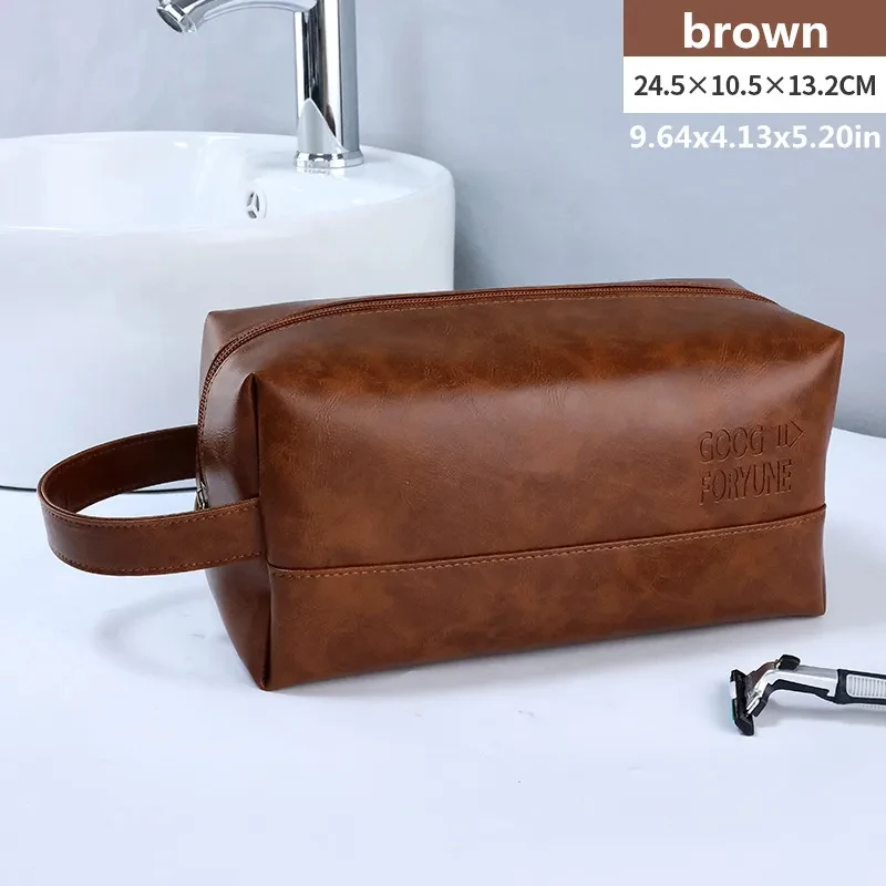 New Traveling Washing Bags Can Handle Multi -Function Large -Capacity Makeup Bag Storage Bag For Men Woman Leather Men Business