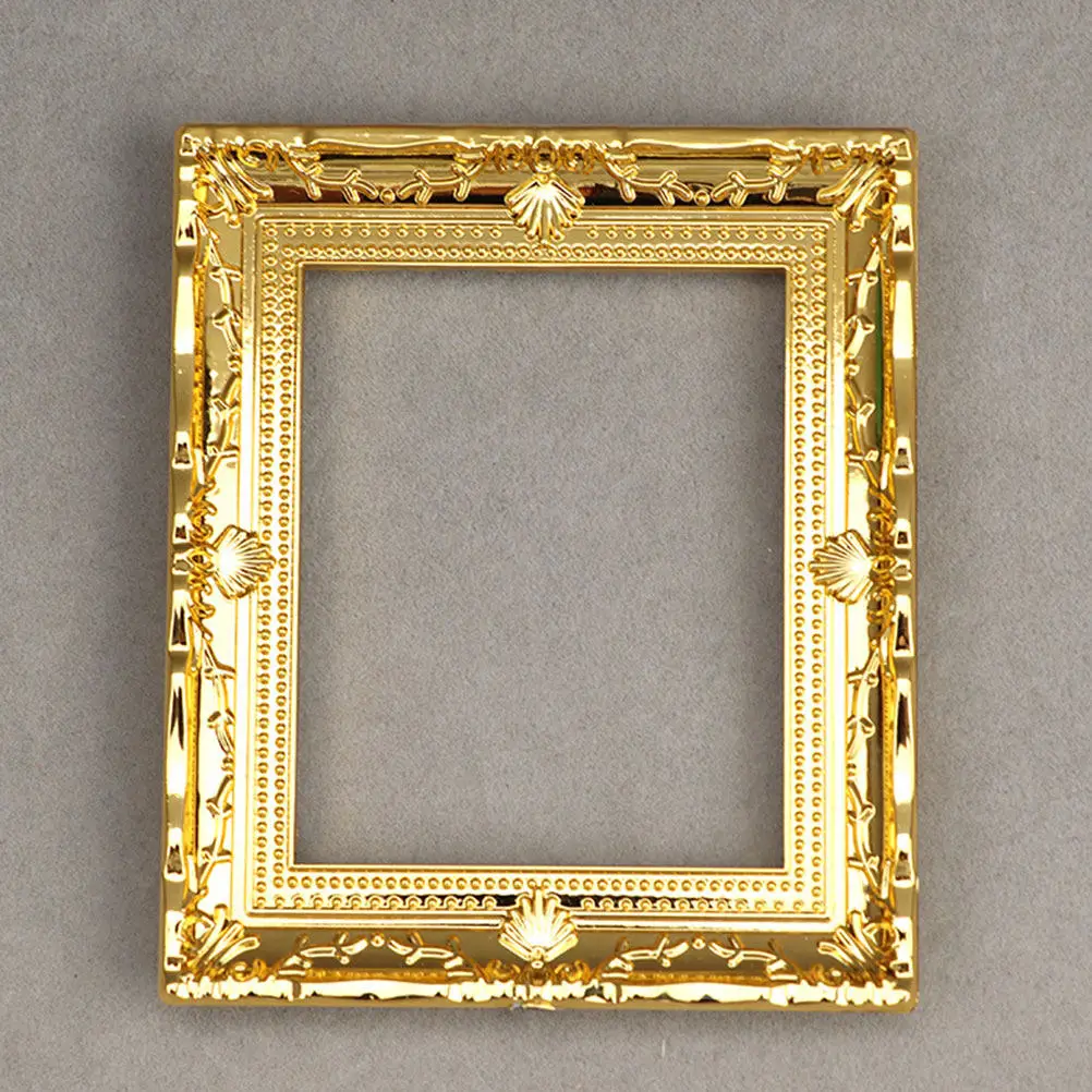 

Miniature Furniture Decorative Plastic Photo Frame High Grade Mini House Decor Micro Landscape Layout Adornment Mini Photo Frame