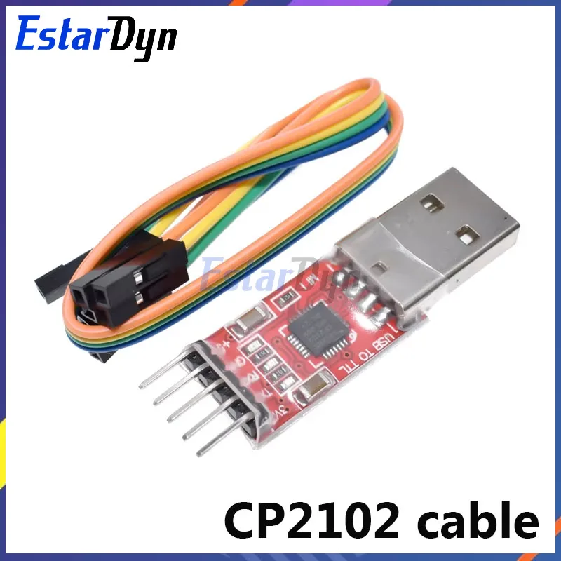 Estardyn usb to ttlモジュール、usb to uart ttlモジュール、pl2303hx、cp2102 ch340g、5ピン、pl2303