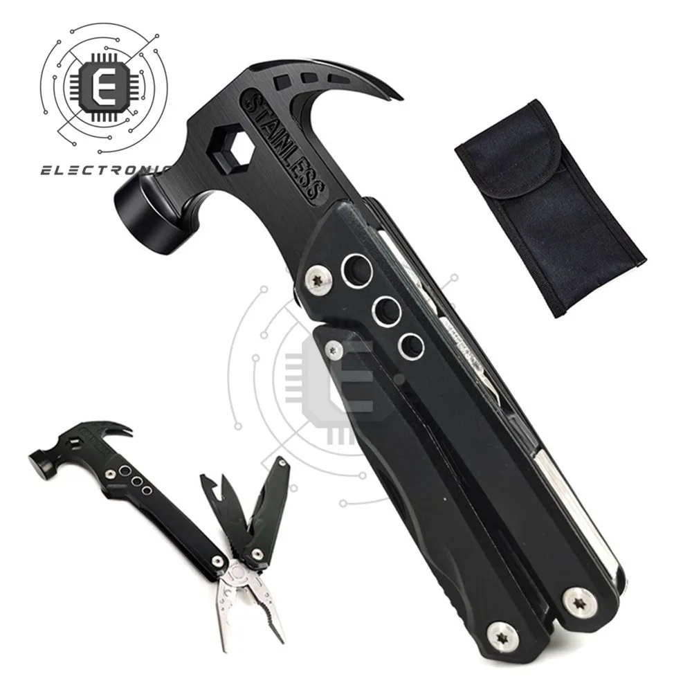 Multifunctional Pliers Multitool Claw Hammer Stainless Steel Tool With Sheath For Outdoor