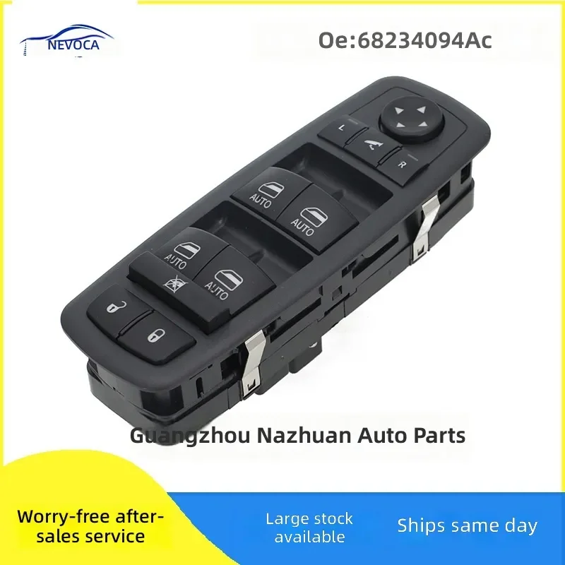 Interrupteur de lève-vitre pour Chrysler Dodge 68234094AC, bouton de commande de lève-vitre automatique, pièces de rechange