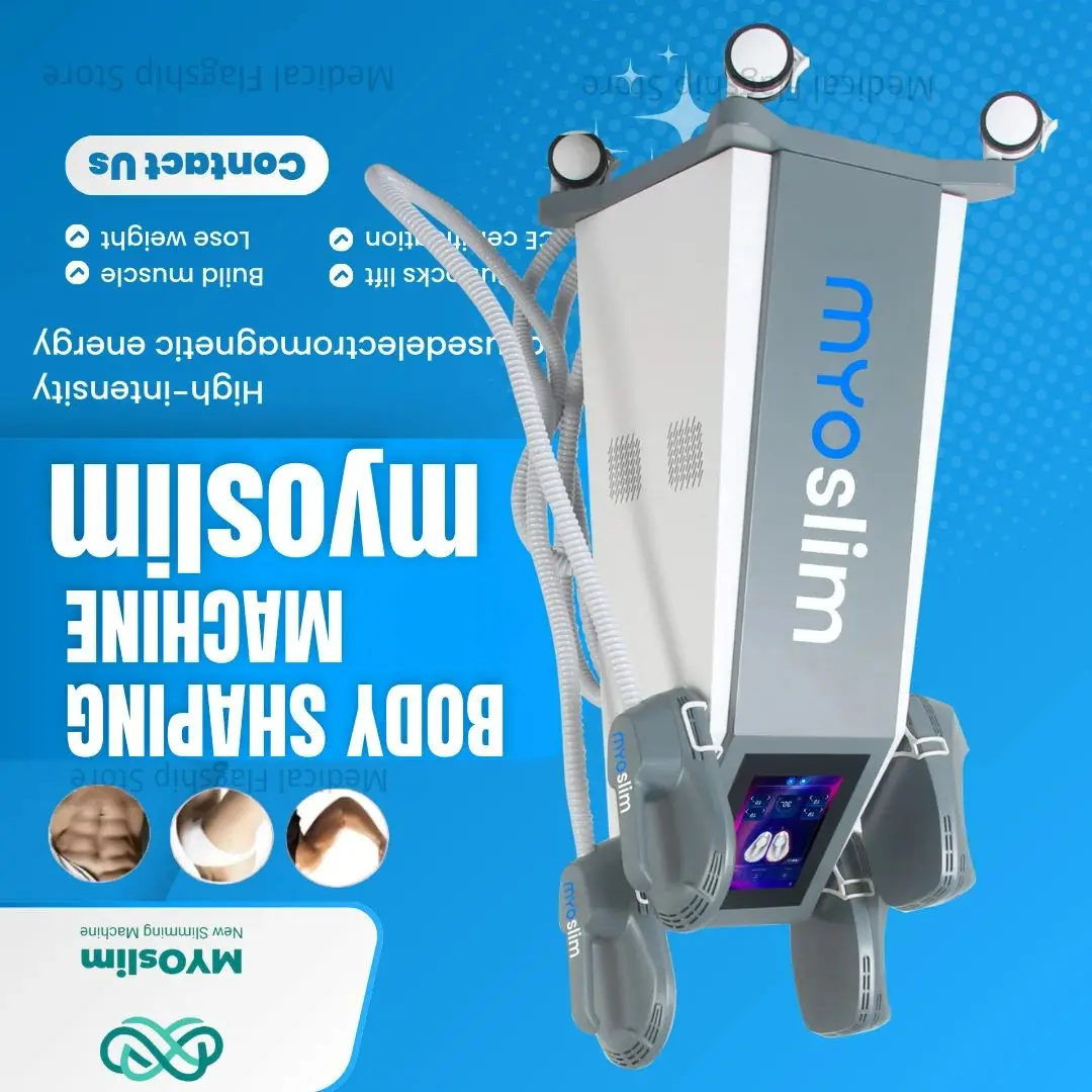 

ProfessionalMYOslim 6500W RF Body Sculpt Machine And 15 Tesl HIEMT Muscle Stimulate Body Slimming Device for Salon Use