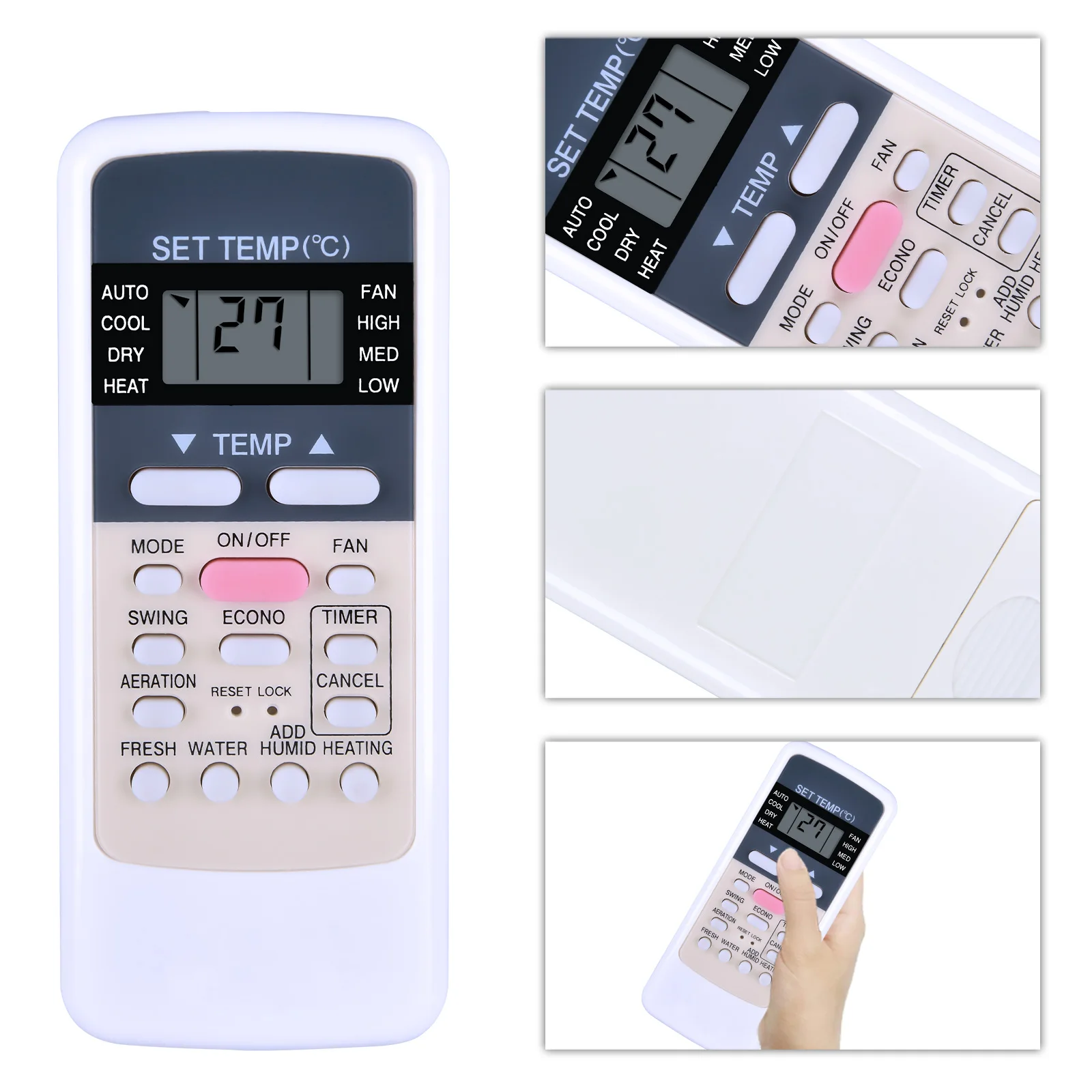 Remote control for ONIDA Toshiba WC-K3JE WC-E1BE WC-K1JE MIDEA R51M Air Conditioner