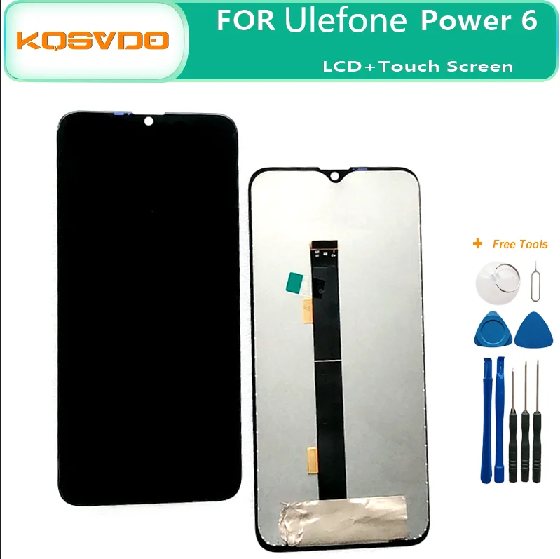 

6.3"Original Ulefone Power 6 LCD Display and Touch Screen Digitizer Assembly Replacement for Ulefone Power6 Phone lcd +Tools