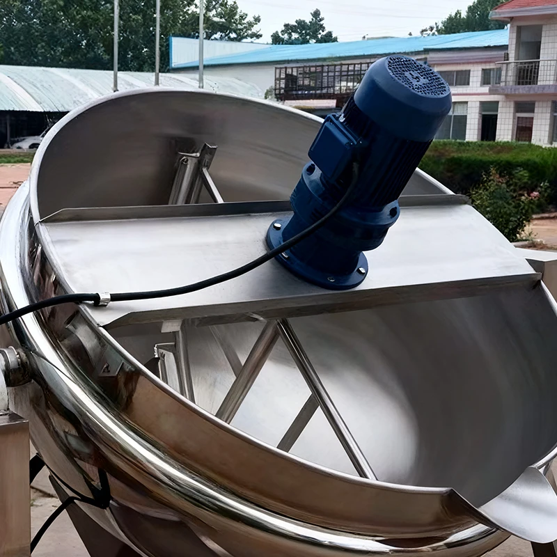 Industrial Mixer 100-600l With Agitator For Marmite Seasoning Large 50 Liter Steam Cooking Kettle Sale Jacketed Pot