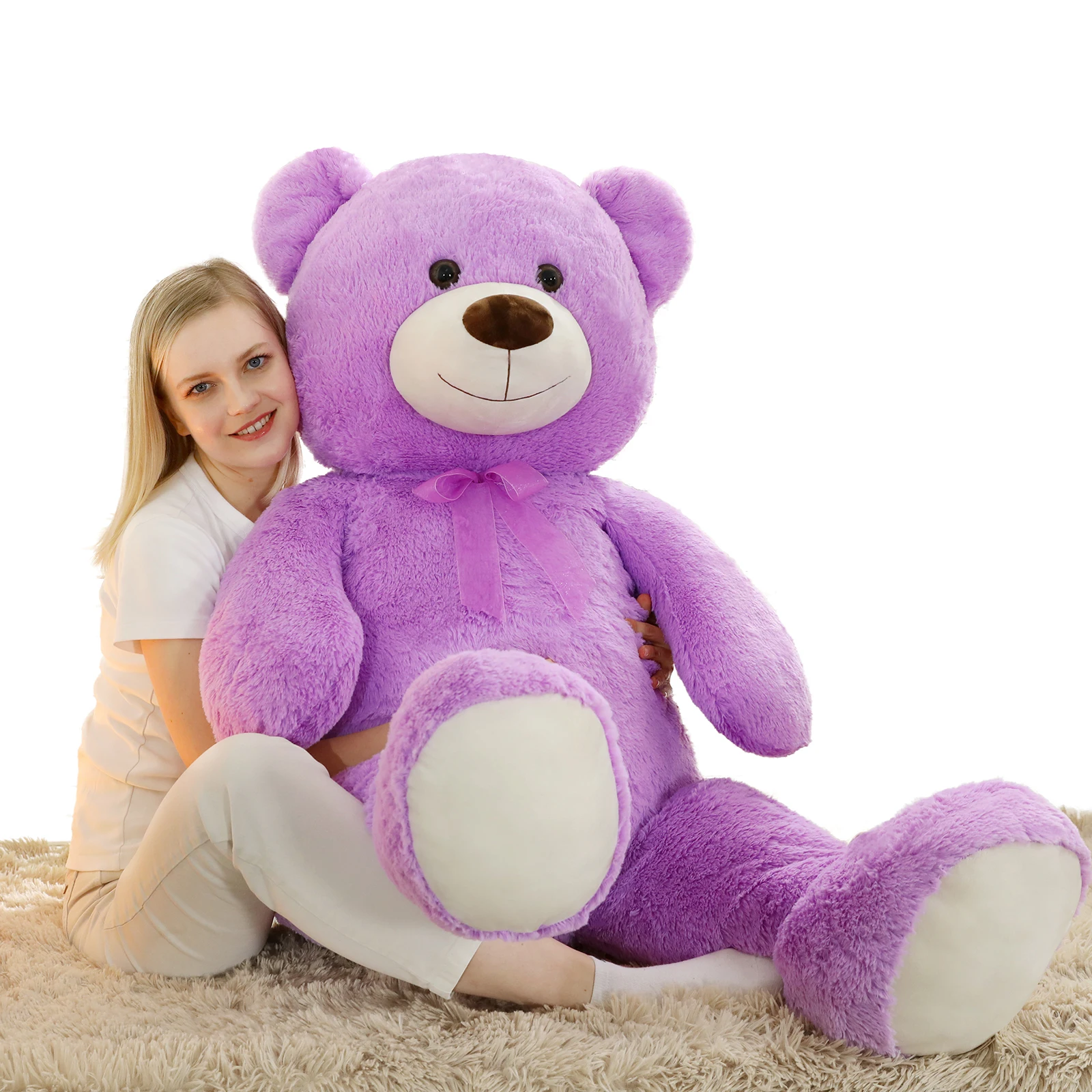 

MorisMos Giant Teddy Bear Stuffed Animal 4 Feet,51'' Big Teddy Bear for Girlfriend Boyfriend Wife Mother Fiancée Valentine's