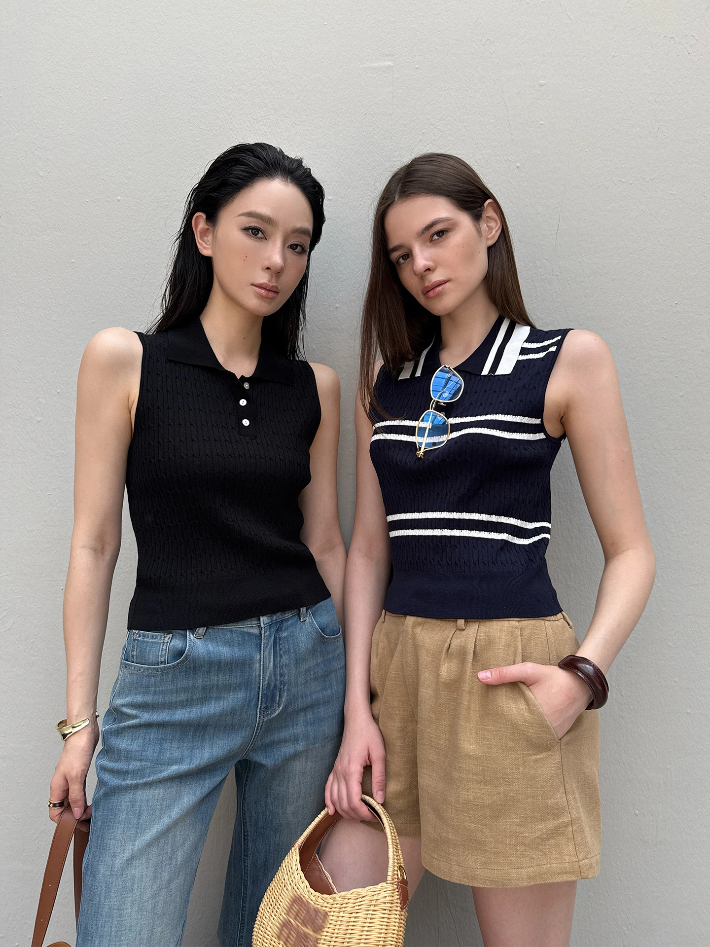 

Жилет женский трикотажный облегающий ZhouMiao, с узором «твист», летний повседневный, из ткани Lenzing Modal