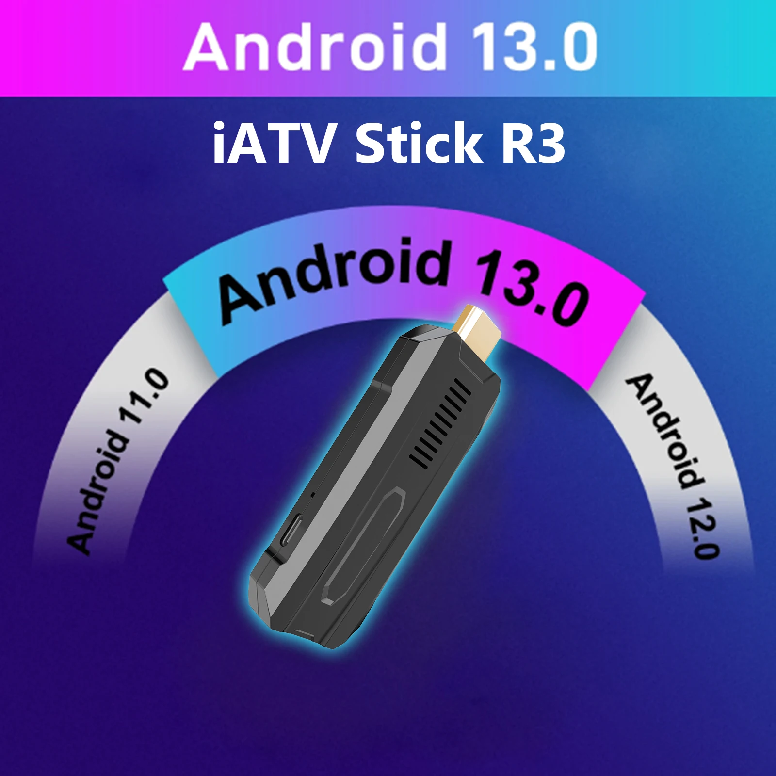 BOXPUT Android 13.0 iATV R3 Fire TV Stick RockChip RK3528 8K Portable TVbox 2.4G/5G WiFi6 BT5.0 OTG TF Slot With Screencasting