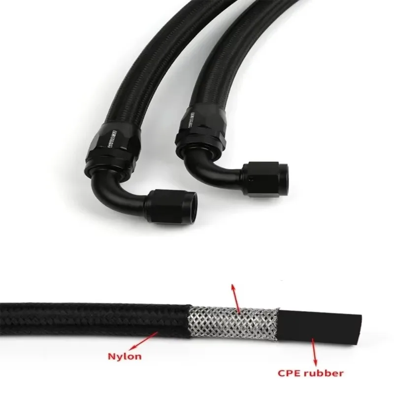 Kit Pendingin Oli Mesin Universal 10-Baris Dengan Pelat Dasar 45/Deg Berbahan Aluminium 6061-T6 Gaya Inggris BB-OCK-712