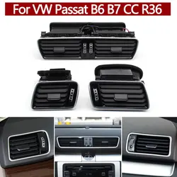 Przednia deska rozdzielcza lewego prawego klimatyzacji samochodu środkowy AC wylot wentylacyjny dla VW Passat B6 B7 CC R36 3 ad819728a 3 ad819702a