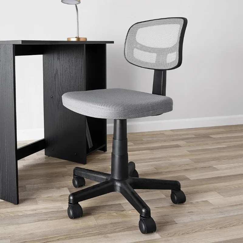 Mesh Task Chair with Plush Padded Seat, Gray/Gray office furniture