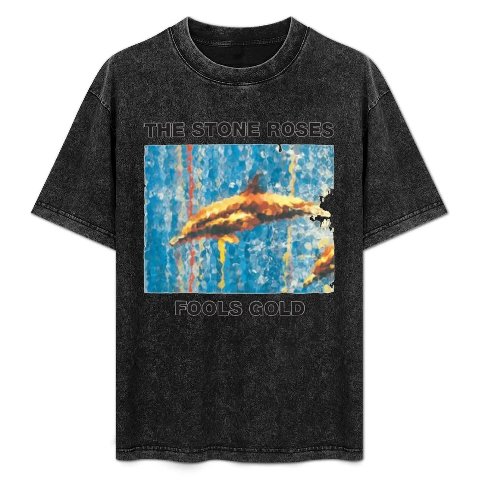 the stones fools gold T-Shirt Basic Casual Wear Short Sleeve Top