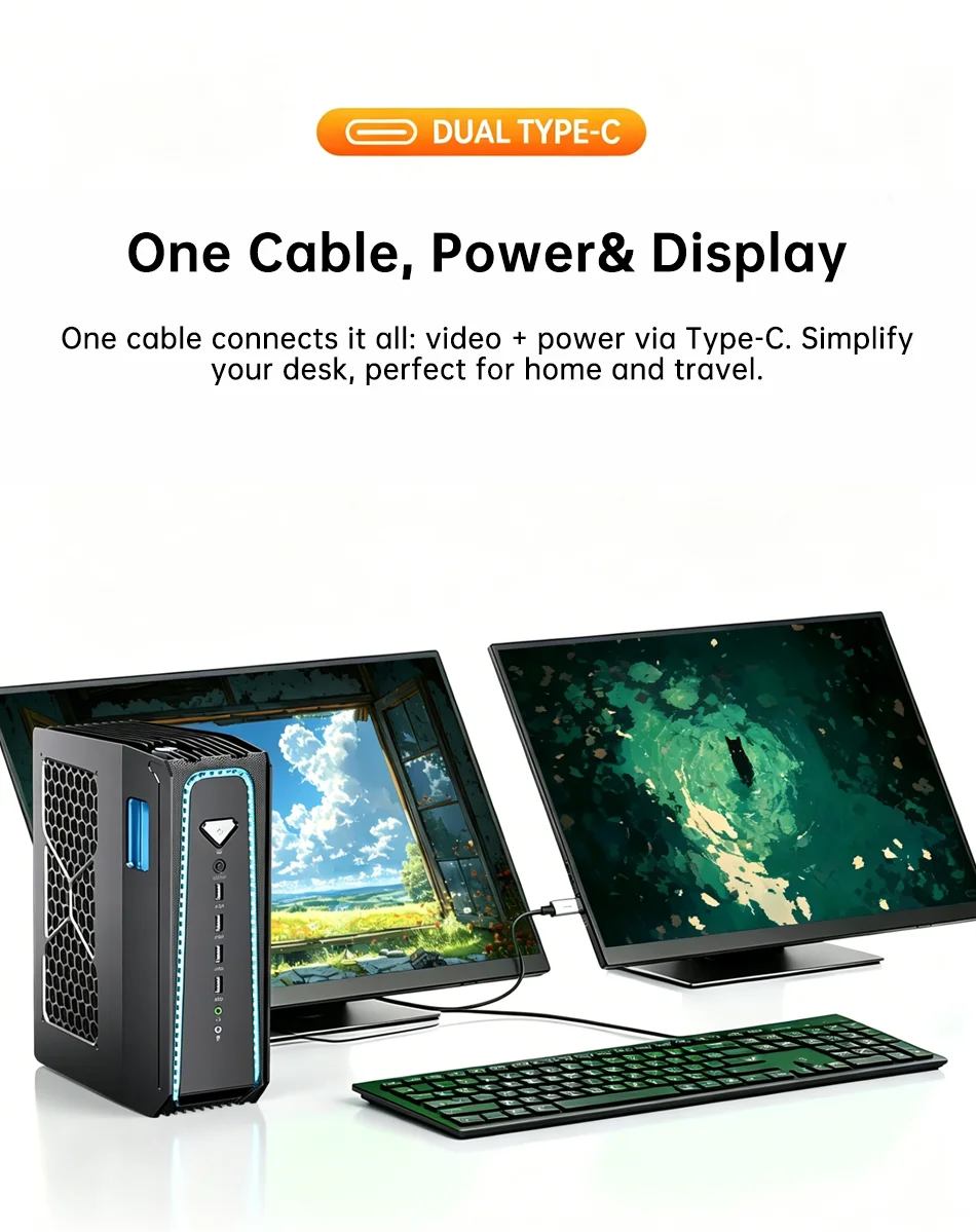 MSECORE Liquid Cooling Gaming PC AMD Ryzen 9 9950X3D RTX5070 Discrete Graphics DDR5 Dual M.2 NVMe SSD WiFi6E BT5.3 2.5G LAN 8K