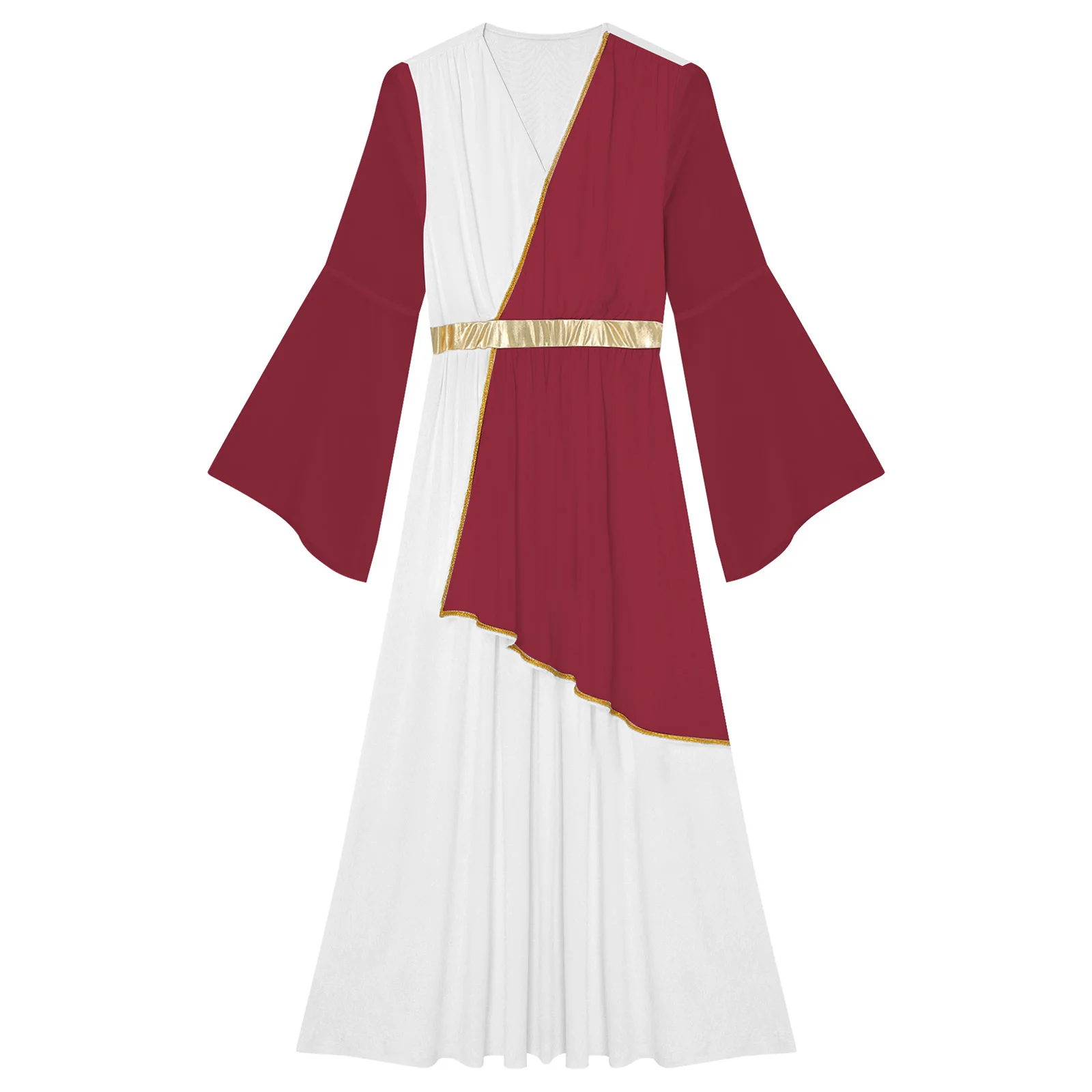 

Women Halloween Greek Roman Princess Toga Cosplay Dress Liturgical Tunic Robe Dress for Halloween Party Fancy Dress Up Costume