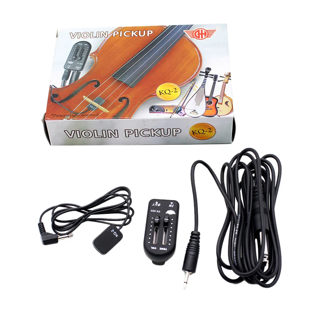 

Universal Musical Instrument Pickup for Violin Guitar Black Color Electric Amplify Sound Effects Lasting Durability