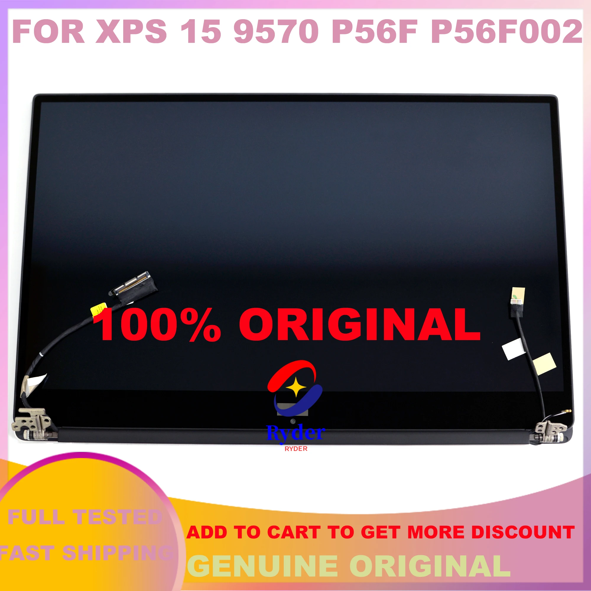 15.6 Inch Laptop Voor Dell Xps 15 9570 Precisie 5530 P56F P56F002 Fhd 4K Uhd Lcd Touch Screen Compleet montage 5CPJ2 JXF32