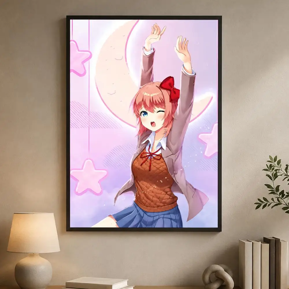 Game D-Doki Doki Literature Club Poster aus PP-Papier, dekorative Wandkunst für Wohnzimmer, Schlafzimmer, Bars, Cafés, stilvolles Wohndekor-Geschenk – Detail 21