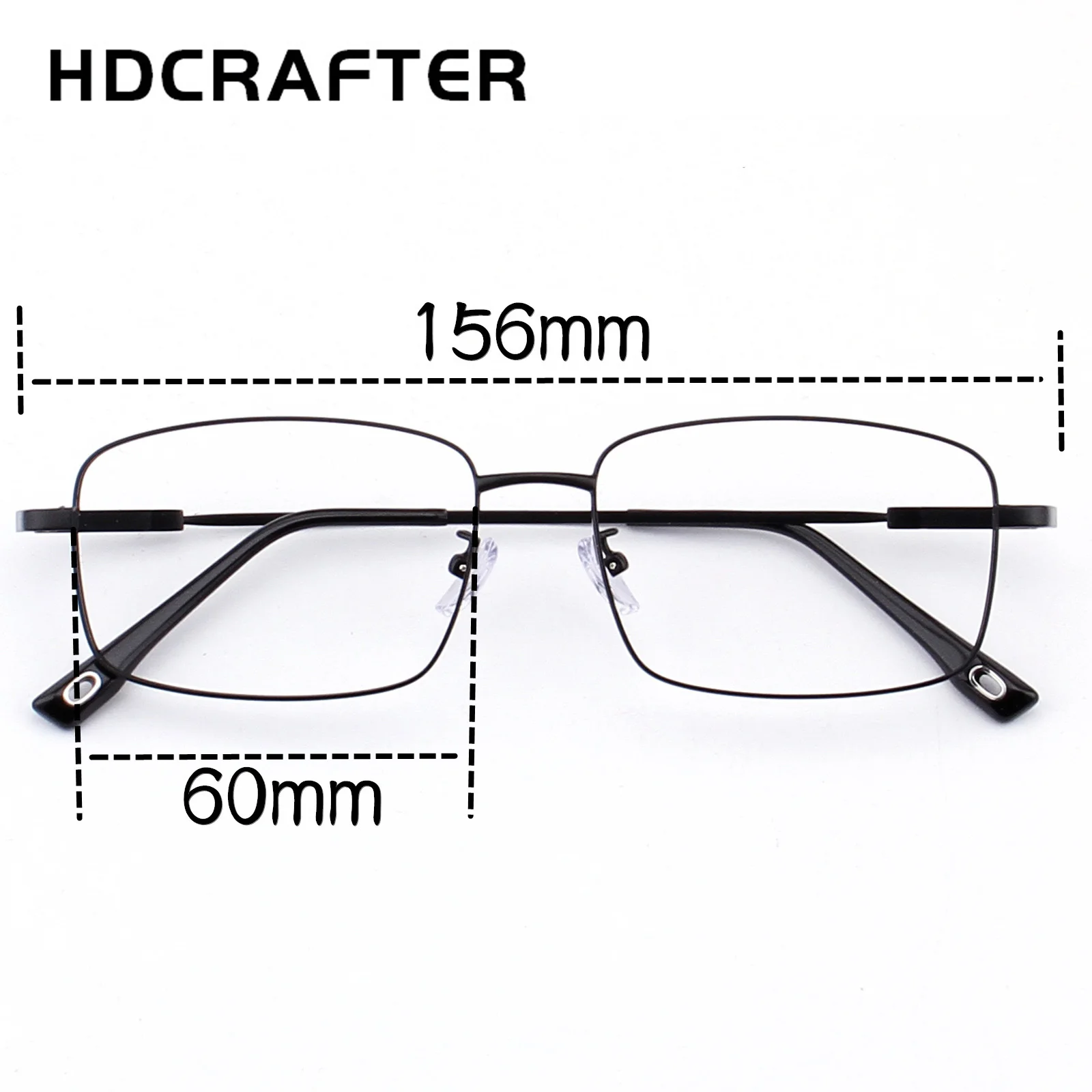

HD Memory Titanium Glasses Frame Man Big Size Rectangular Prescription Optical Glasses Frame for Recipe Myopia Lenses Eyewear