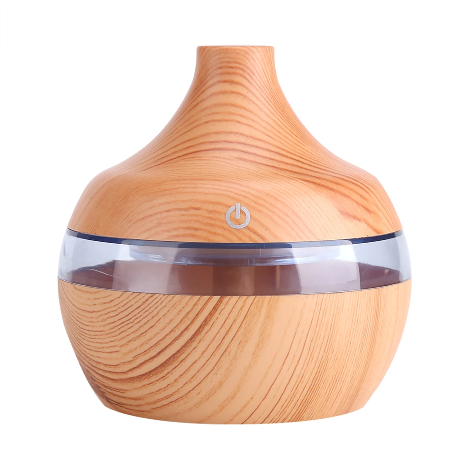 300ml Air Purifier Humidifier LED Touch Humidifier USB LED Touch Wood Grain Air Humidifier Purifier Oil Diffuser