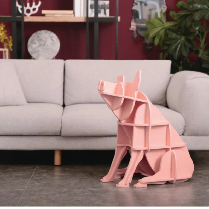 Pig Shaped Side Table Corner Table Designer Bedside Cabinet Nordic Solid Wood Luxury Creative Decorative Table for Home XL Pro