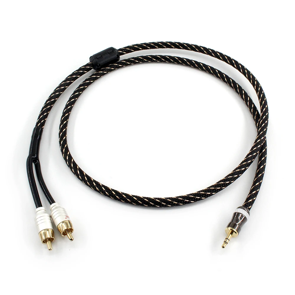 canare L-4E6S HiFi cable audio RCA cable Audio signal wire plug 3.5mm aux plug convert 2 RCA plug