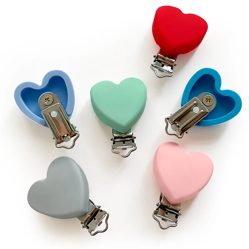 3 szt. Silikonowy Klips do Smoczka Łańcuszek Uchwyt Smoczek Klipsy do Karmienia Bez BPA Akcesoria do Łańcuszka do Smoczka