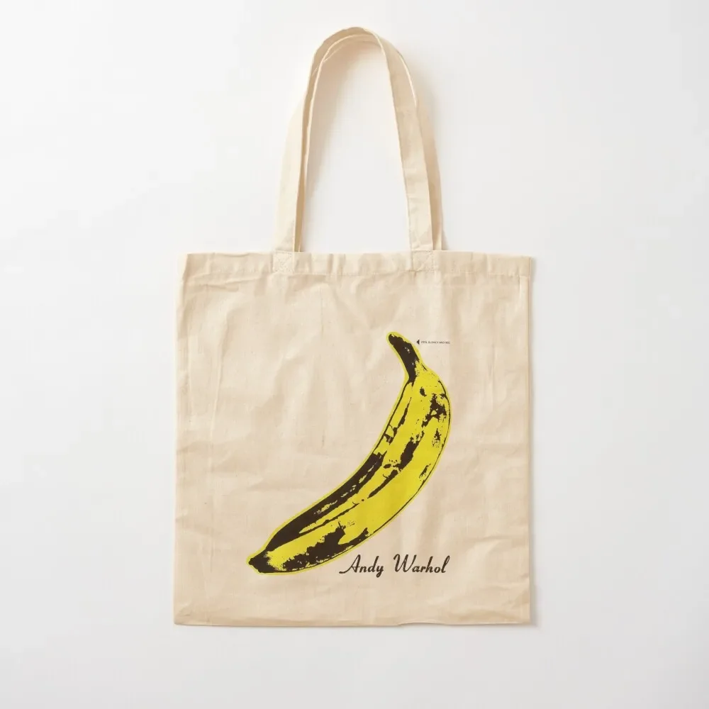 

Andy Warhol Banana Velvet Underground Peel Slowly and See Tote Bag foldable reusable bag Shopper handbag Tote Bag