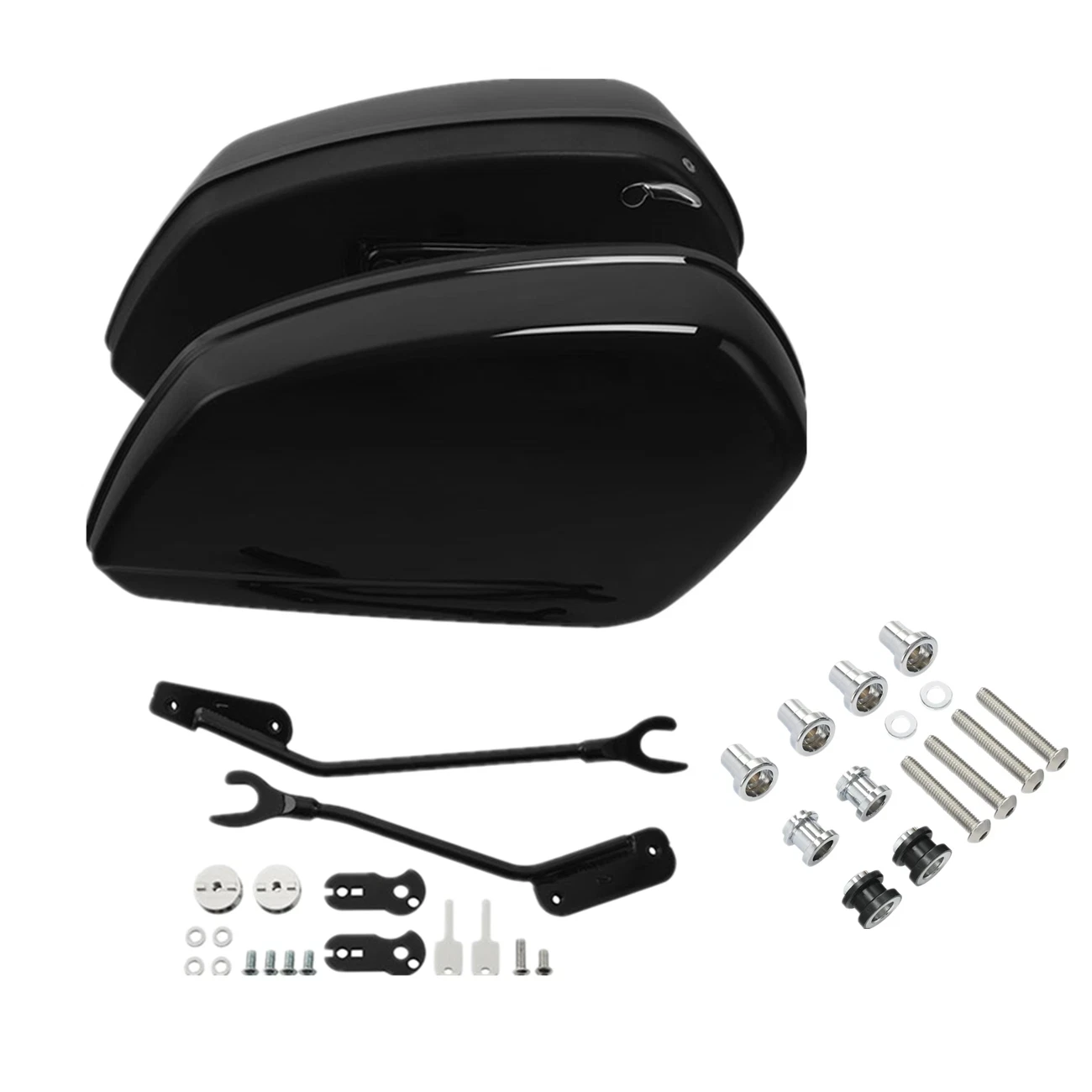 Motorcycle Saddlebags Saddle Bags Docking Kit For Harley Softail Standard Street Bob FXBBS 2018-2024 Trunk Bag Luggage Side Box
